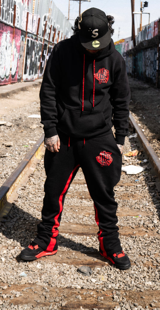 Black & Red Hoodie